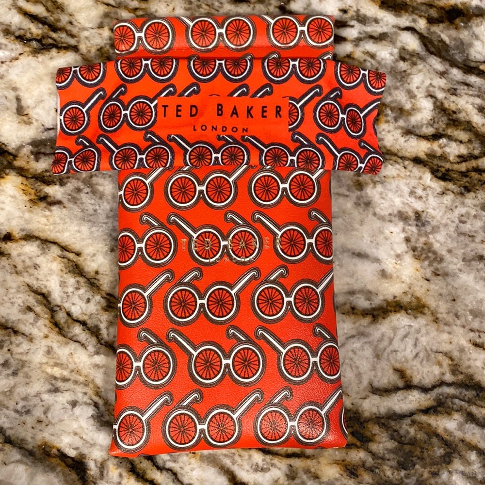 Ted Baker sunglass case and matching cleansing handkerchief.